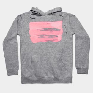 Rosa Color Background - Abstract Pencil Strokes Hoodie